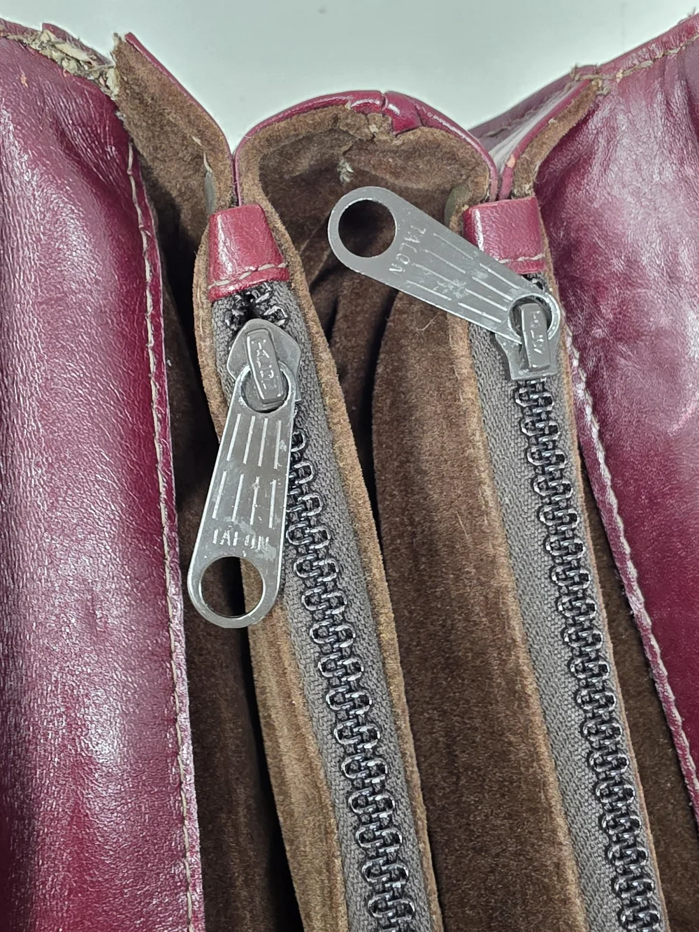 Men's Leather Briefcase in Deep Burgundy - Professional Work Bag